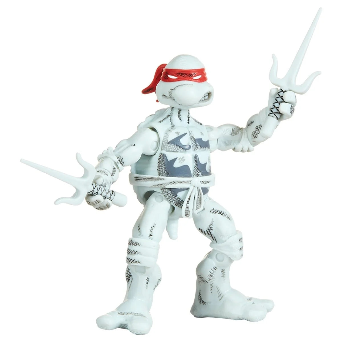 Teenage Mutant Ninja Turtles Black White Classic Comic Book Action Figure TMNT