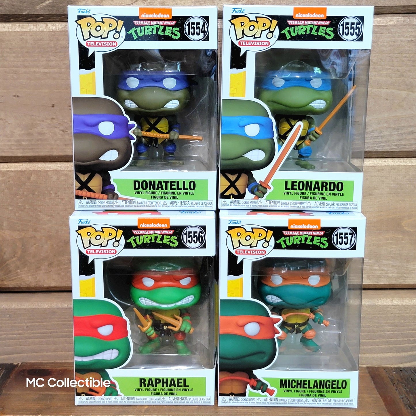 Teenage Mutant Ninja Turtles TMNT Funko Pop Vinyl Figures 4 Pack Set