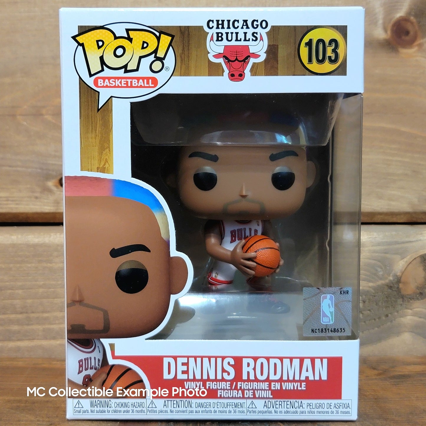 NBA Legends Dennis Rodman (Bulls Home) 103 Funko Pop Vinyl Figure 2024 Restock