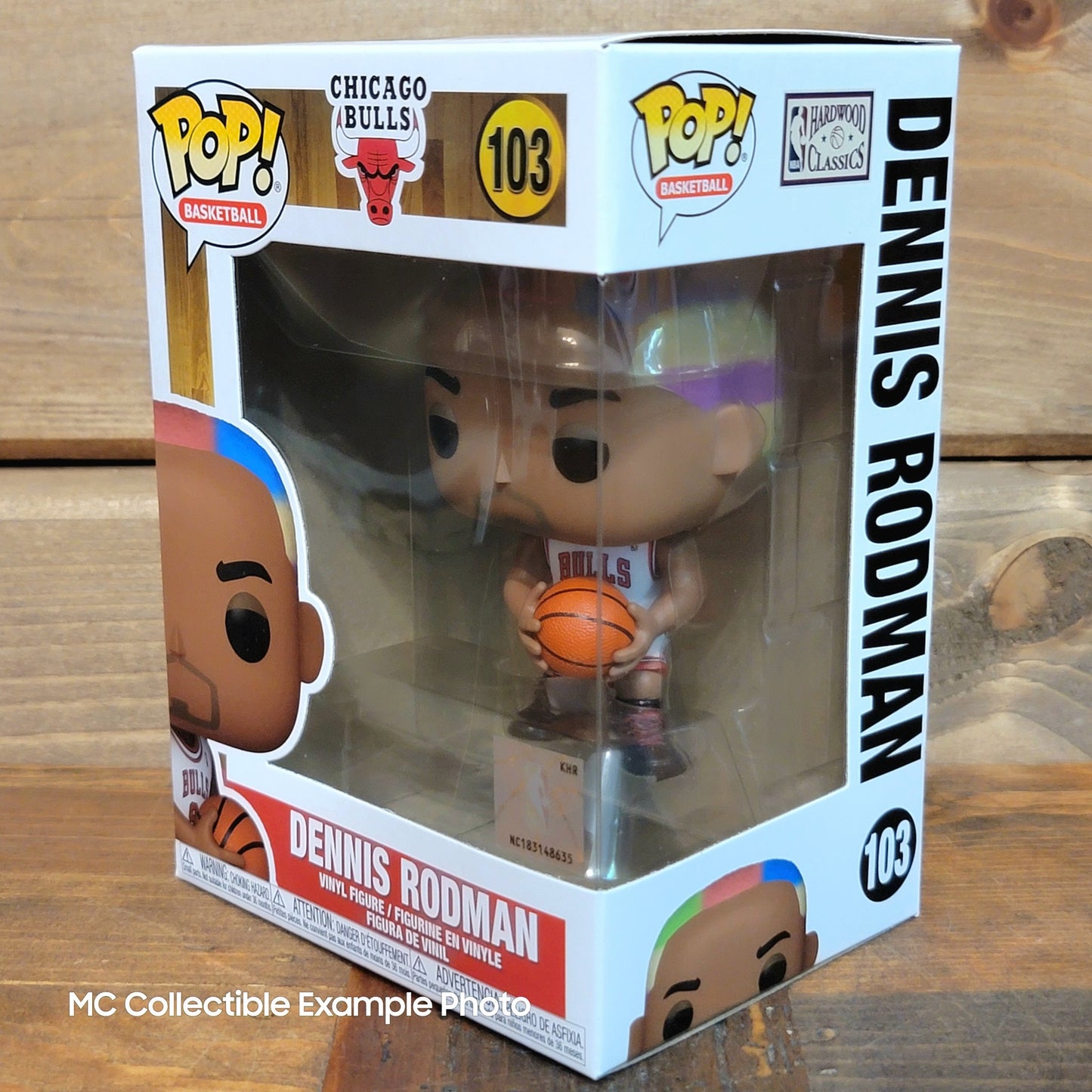 NBA Legends Dennis Rodman (Bulls Home) 103 Funko Pop Vinyl Figure 2024 Restock