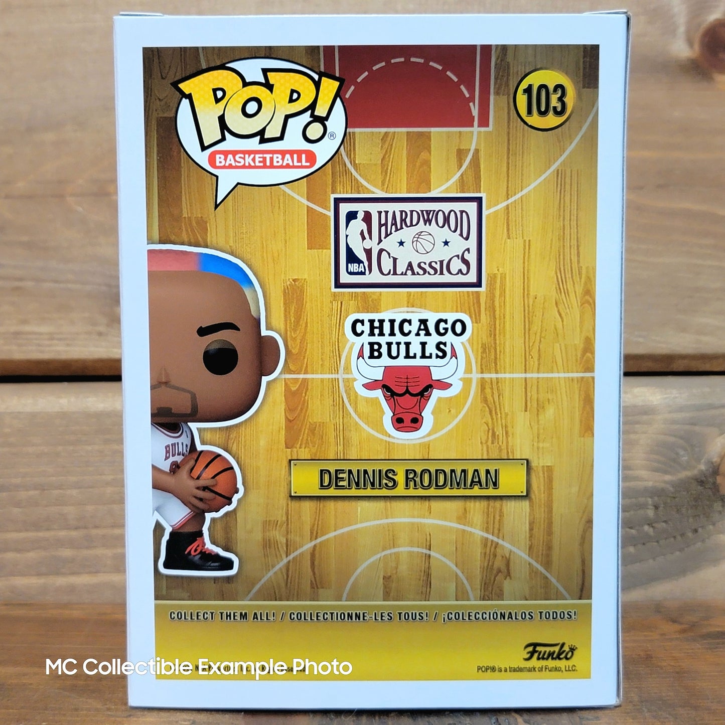 NBA Legends Dennis Rodman (Bulls Home) 103 Funko Pop Vinyl Figure 2024 Restock