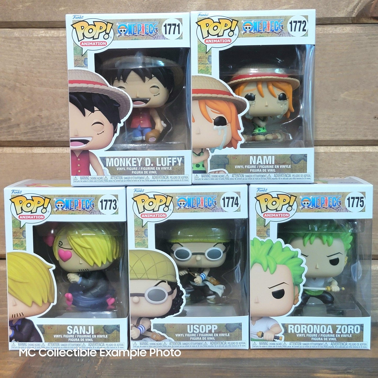 One Piece Wave 9 Funko Pop Vinyl Figures Set Luffy, Usopp, Zoro, Sanji, Nami