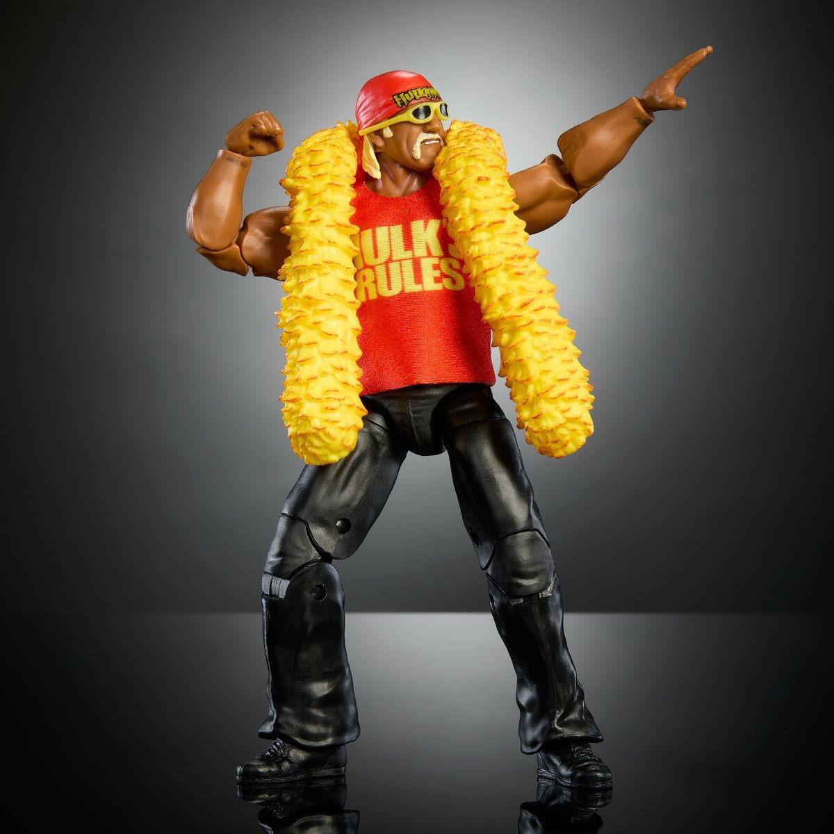 Hulk Hogan WrestleMania WWE Elite Collection Action Figure Howard Finkel BAF