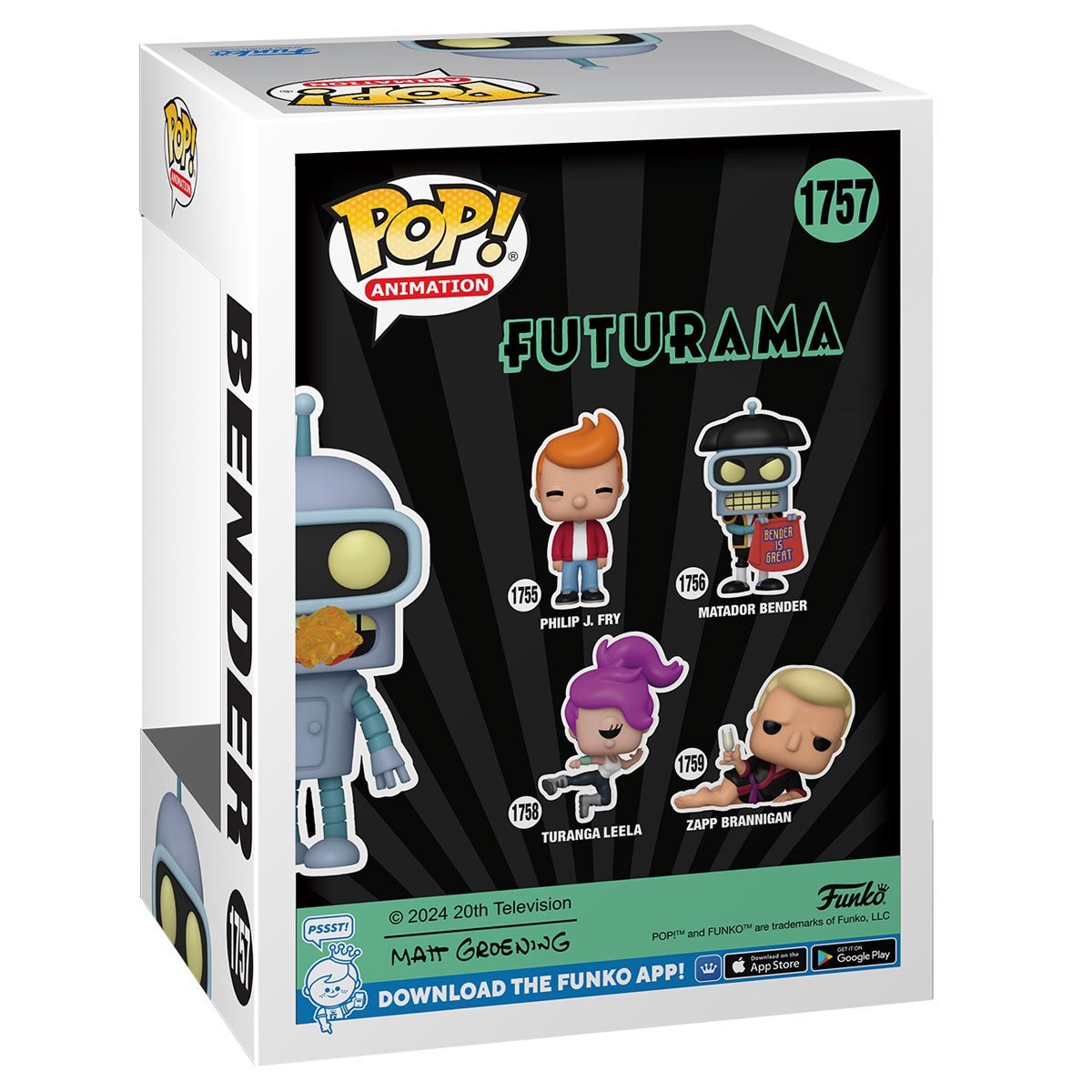Futurama Bender 1757 Funko Pop Vinyl Figure Specialty Series