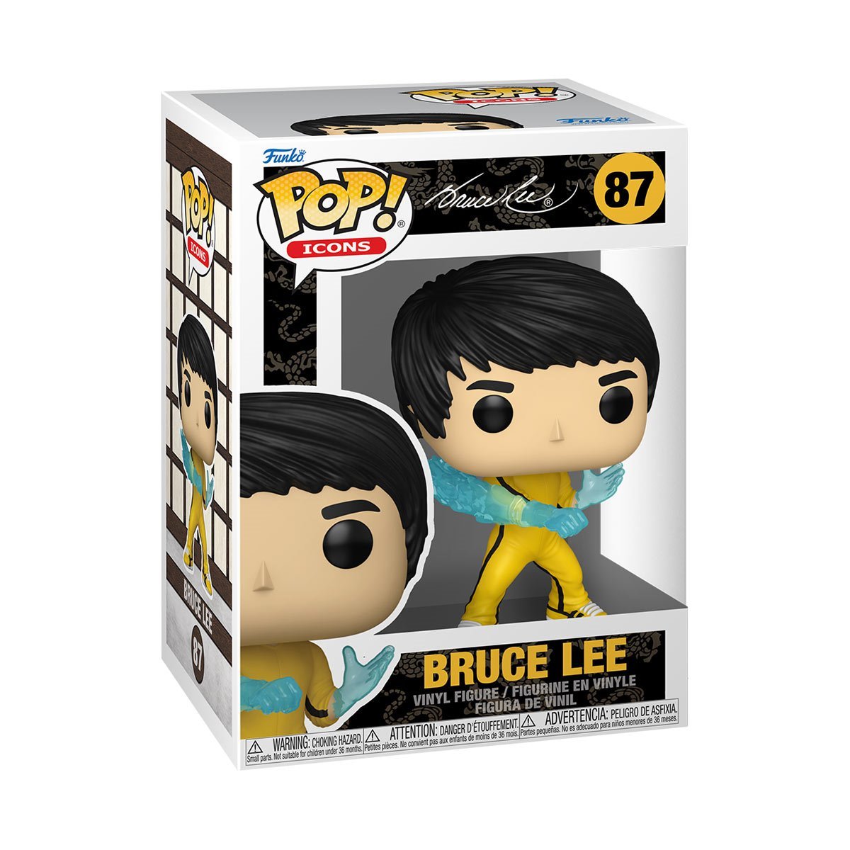 Bruce Lee 87 "Be Water" Icons Funko Pop Vinyl Figure