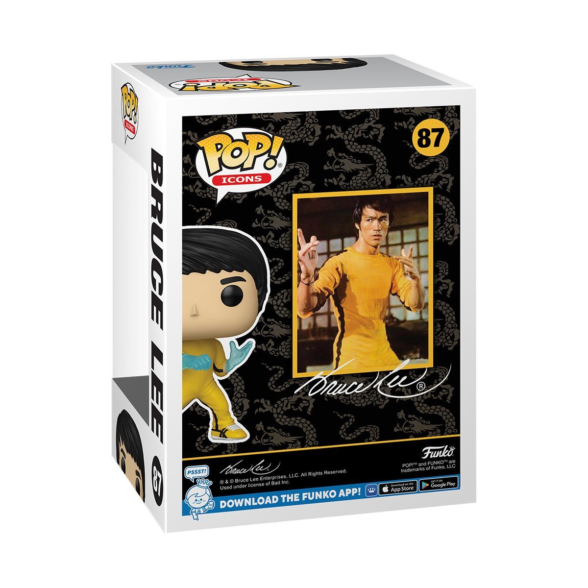 Bruce Lee 87 "Be Water" Icons Funko Pop Vinyl Figure