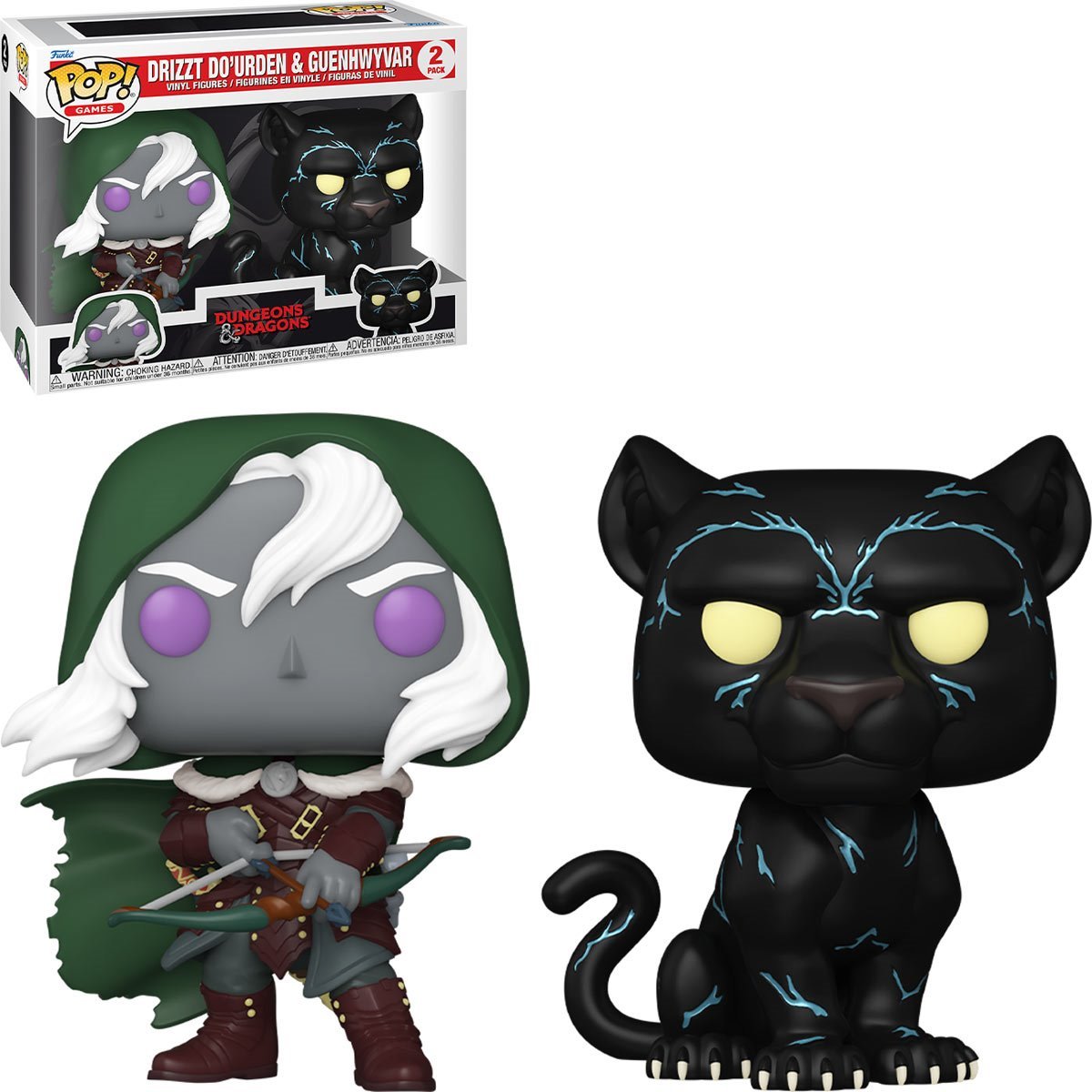 Drizzt Do'urden Guenhwyvar Dungeons & Dragons D&D Funko Pop Vinyl Figure 2 Pack