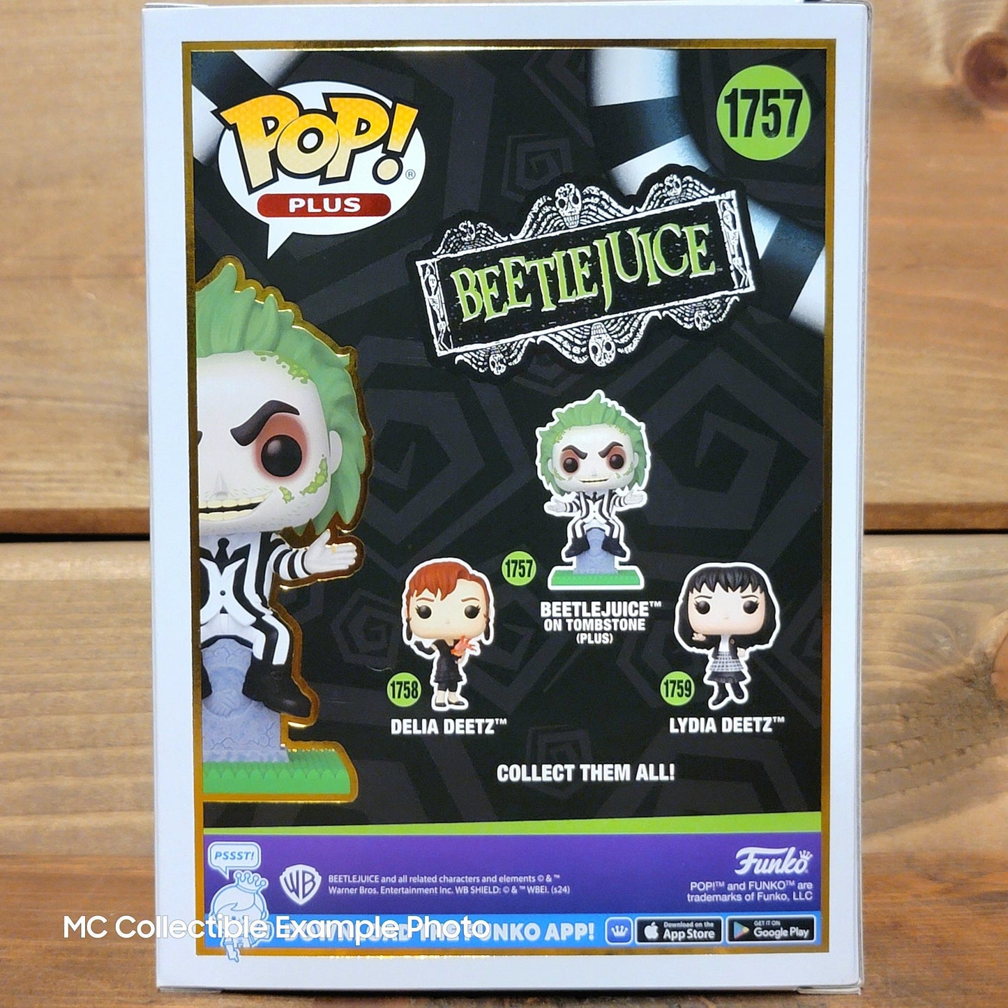 Beetlejuice on Tombstone 1757 Funko Pop Plus Vinyl Figure