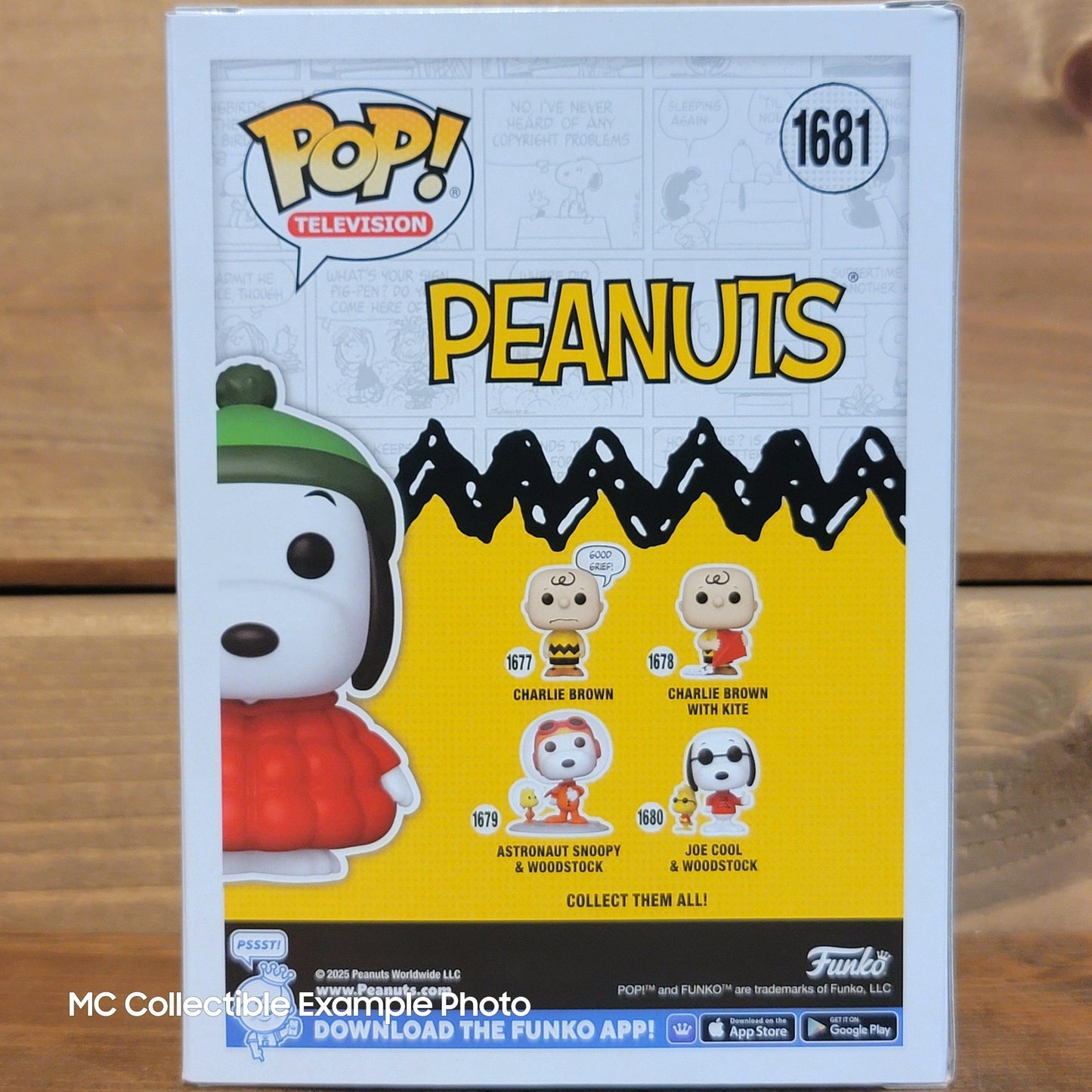 Peanuts Snoopy in Coat 1681 Specialty Series Funko Pop Vinyl Figure w/ Sticker