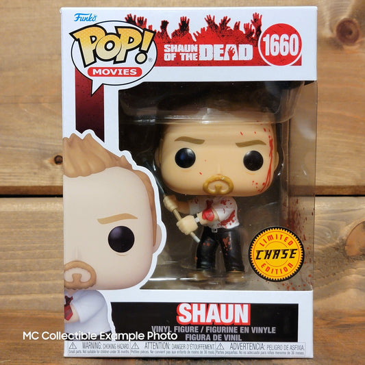 Shaun of the Dead 1660 CHASE Funko Pop Vinyl Figure Specialty Series w Protector