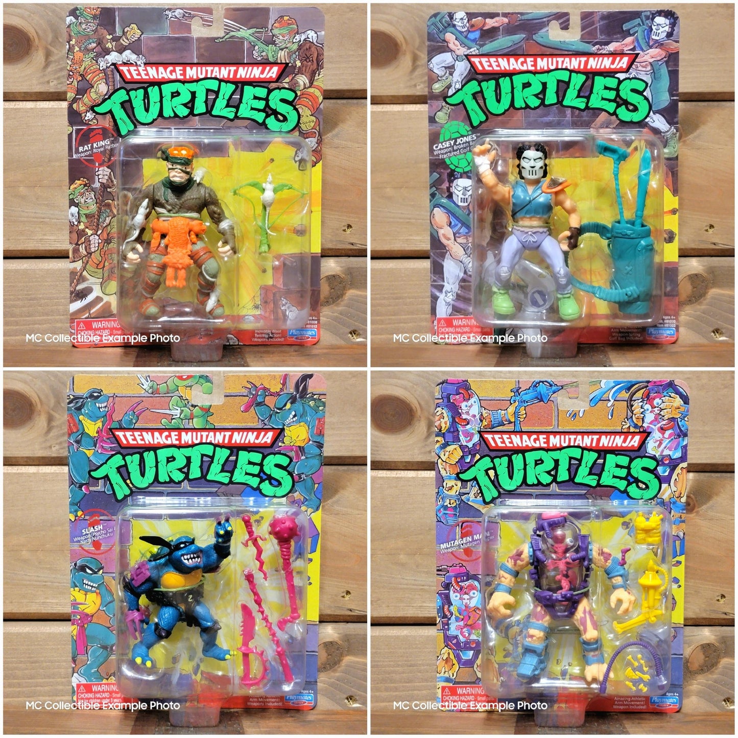Teenage Mutant Ninja Turtles Classic Mutants Action Figure 4 Pack TMNT Rat King