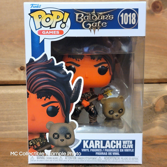Baldur's Gate 3 Karlach with Clive 1018 Funko Pop Vinyl Figure and Buddy