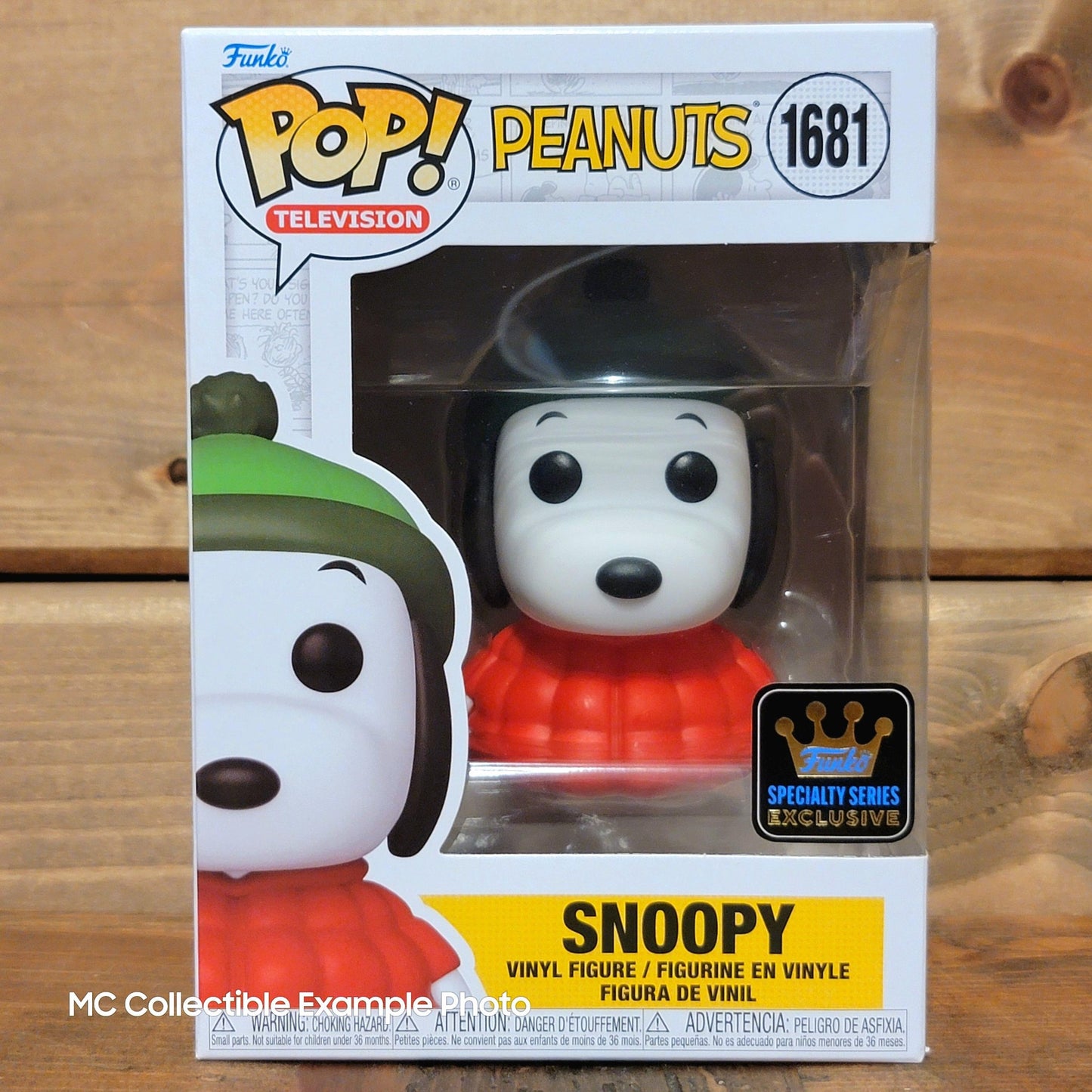 Peanuts Snoopy in Coat 1681 Specialty Series Funko Pop Vinyl Figure w/ Sticker