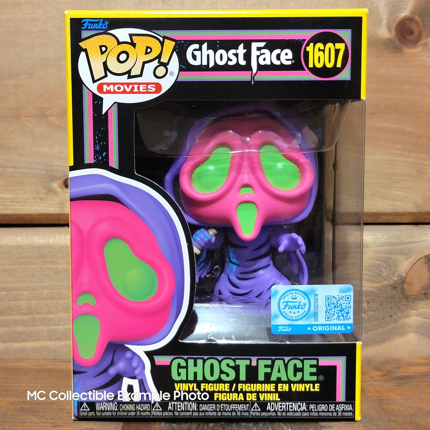 Scream Ghost Face 1607 Black Light Funko Pop! Vinyl Figure Entertainment Earth