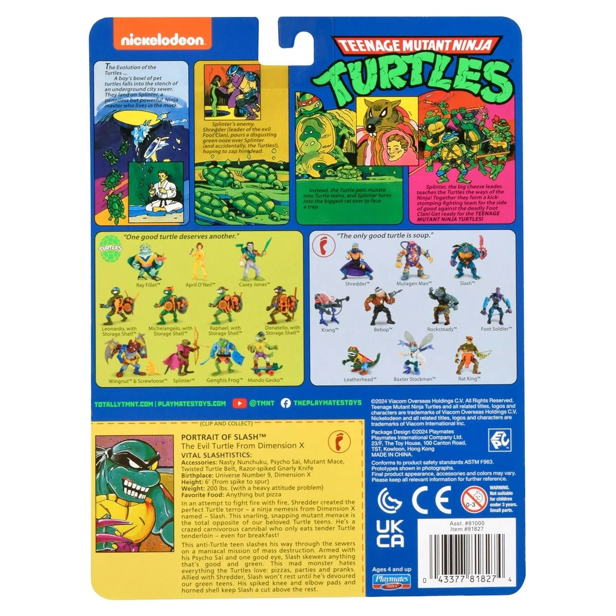 Slash Teenage Mutant Ninja Turtles Classic Mutants Action Figure TMNT