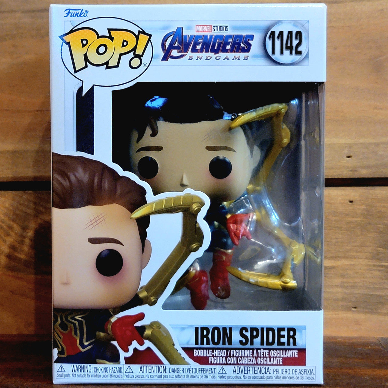 Spider-Man Funko POP! top Marvel Iron Spider Vinyl Bobble Head