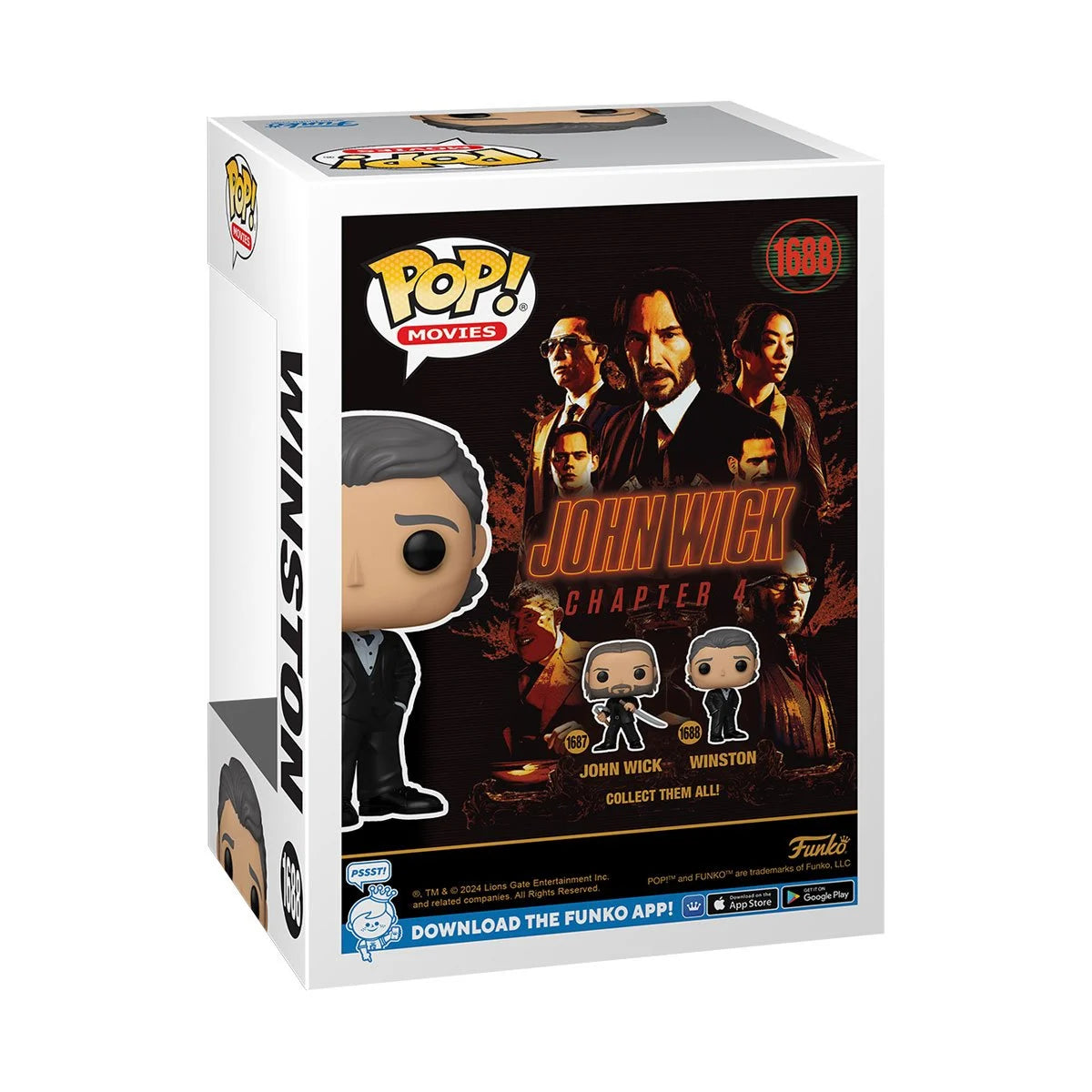 John Wick 1687 & Winston 1688 John Wick Chapter 4 Funko Pop Vinyl Figure
