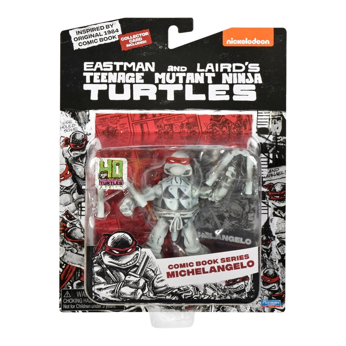 Teenage Mutant Ninja Turtles Black White Classic Comic Book Action Figure TMNT