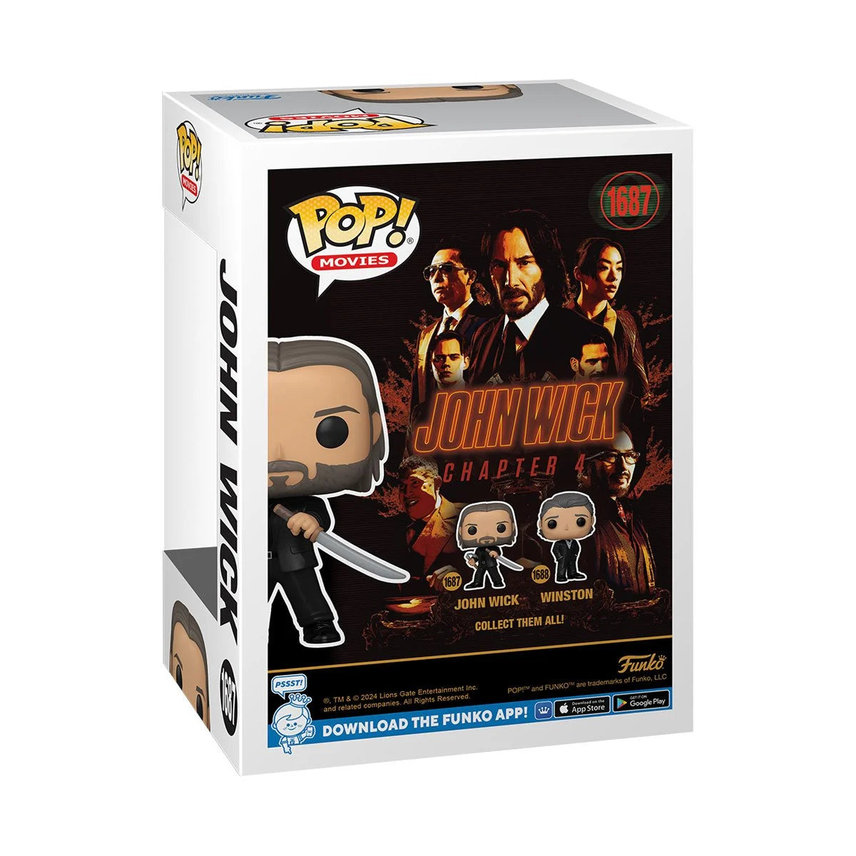 John Wick 1687 & Winston 1688 John Wick Chapter 4 Funko Pop Vinyl Figure