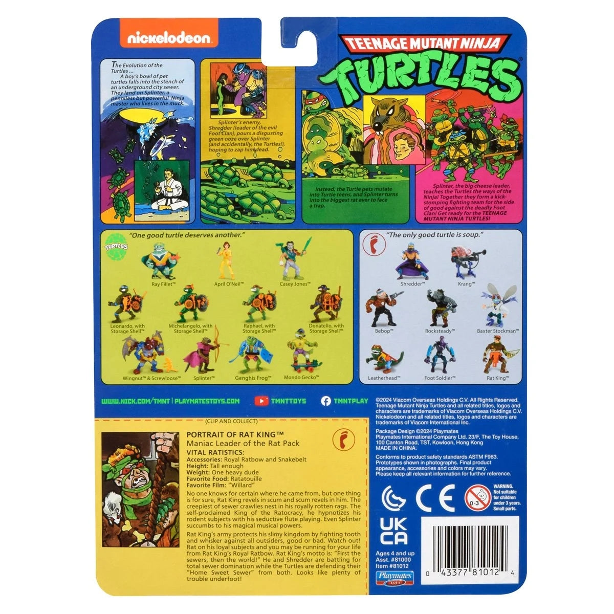 Rat King Teenage Mutant Ninja Turtles Classic Mutants Action Figure TMNT