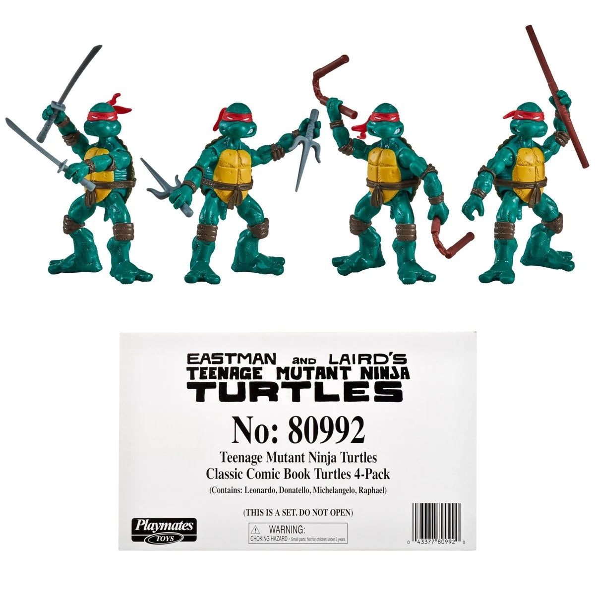 Teenage Mutant Ninja Turtles Classic Comic Book Series Action Figure 4-Pack TMNT
