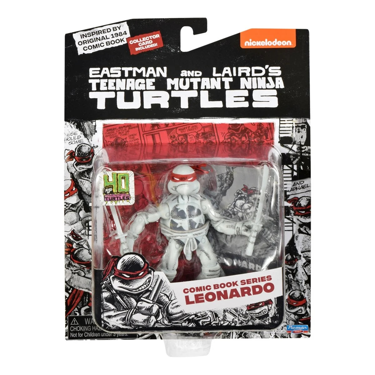 Teenage Mutant Ninja Turtles Black White Classic Comic Book Action Figure TMNT