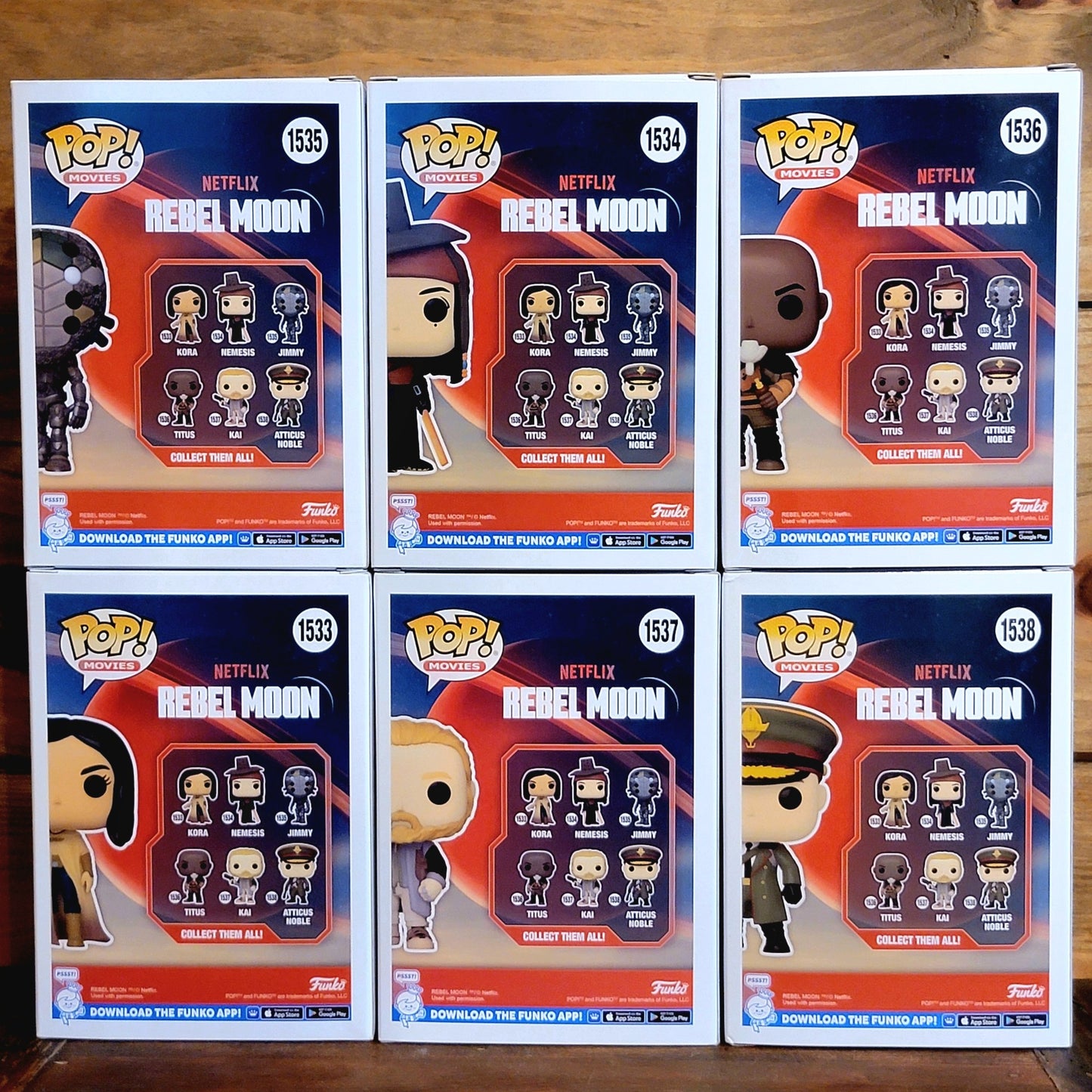 Rebel Moon Netflix Funko Pop! Vinyl Figures 6 pack Bundle