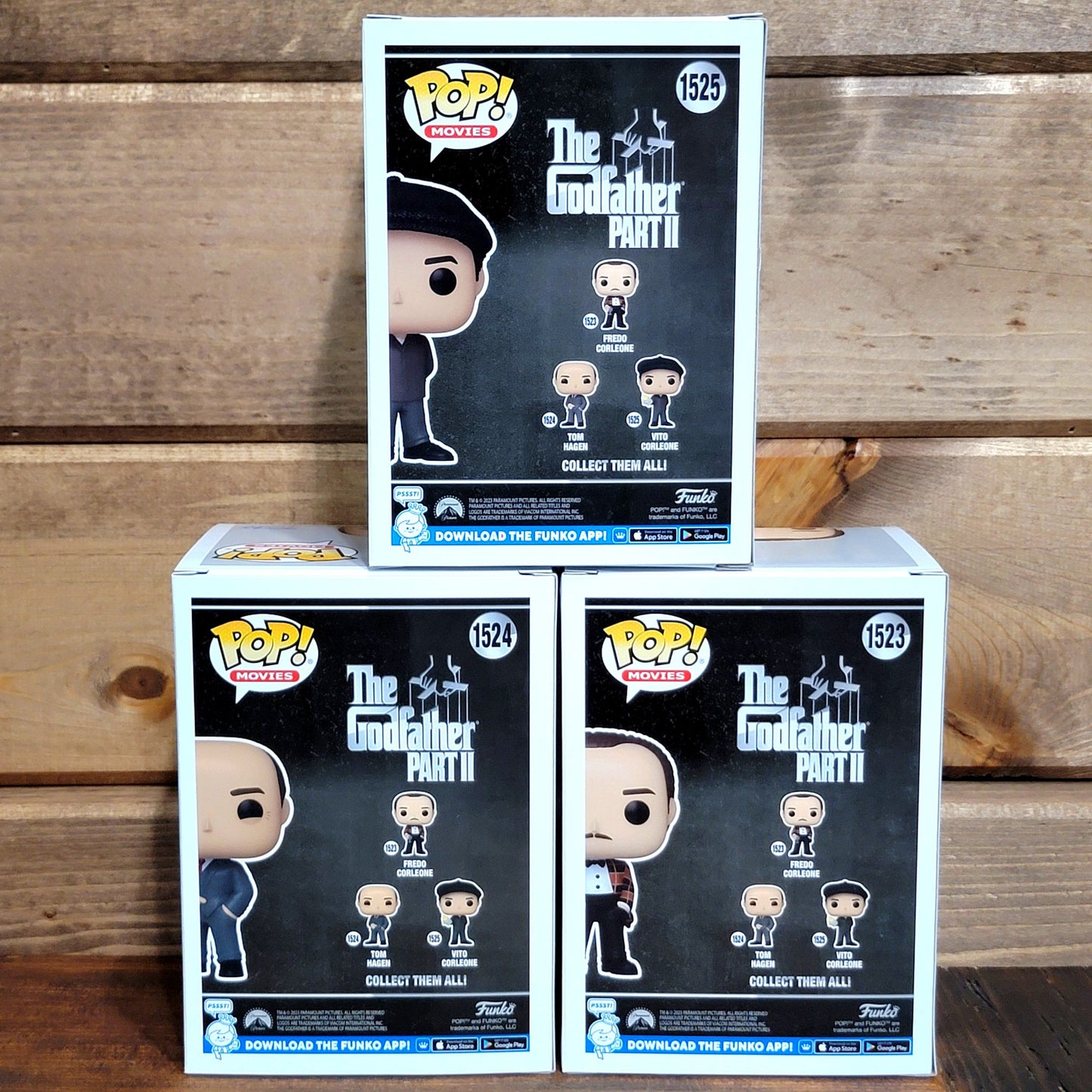 Godfather Part II Movies Funko Pop Vinyl Figure 3 Pack Bundle