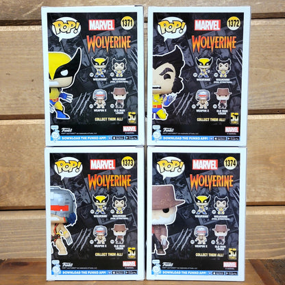 Wolverine 50th Anniversary Set Marvel MCU X Men Funko Pop! Vinyl Figures Bundle