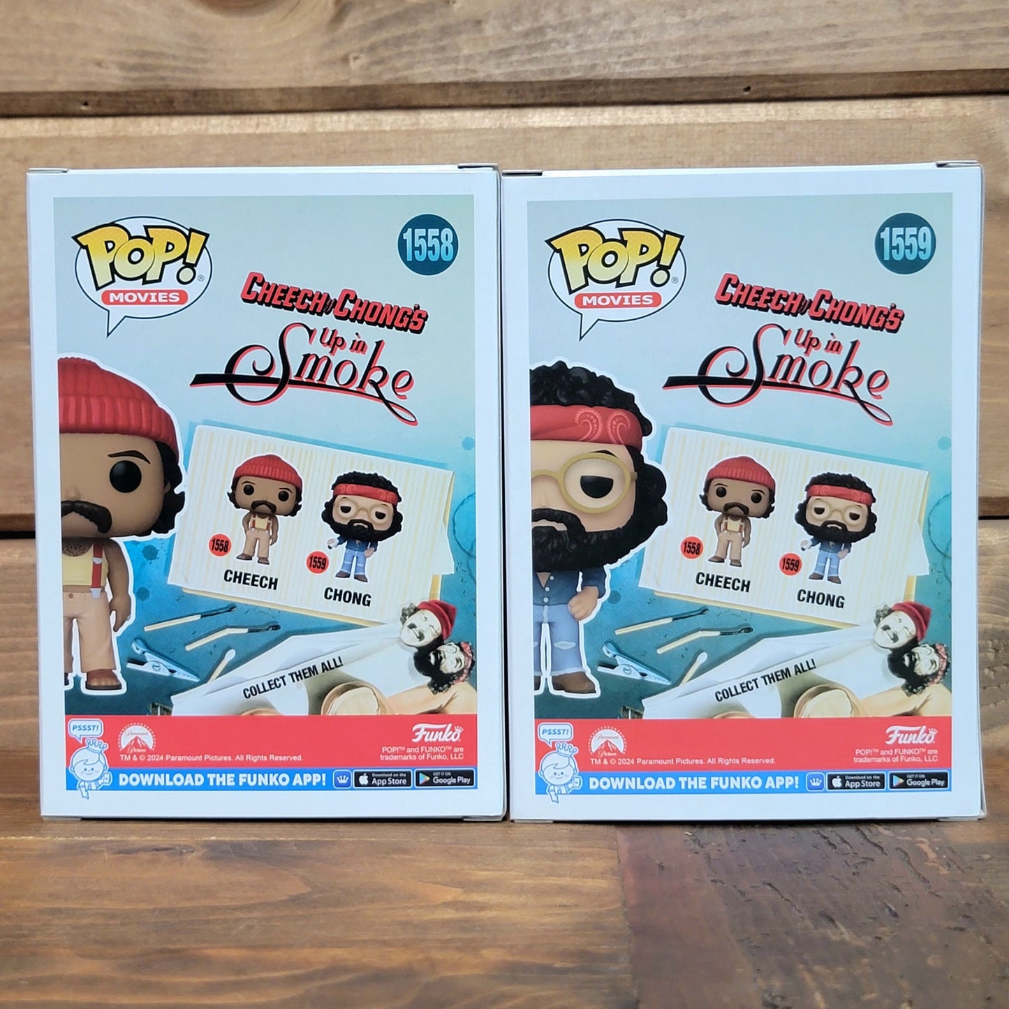 Cheech 1558 Chong 1559 Cheech & Chong Up in Smoke Funko Pop Vinyl Figures Bundle