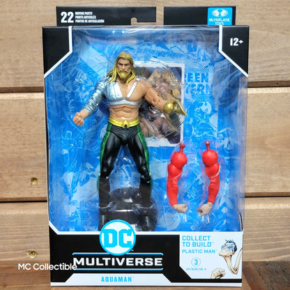 Aquaman JLA Mcfarlane DC Multiverse 7" Action Figure BAF Plastic Man