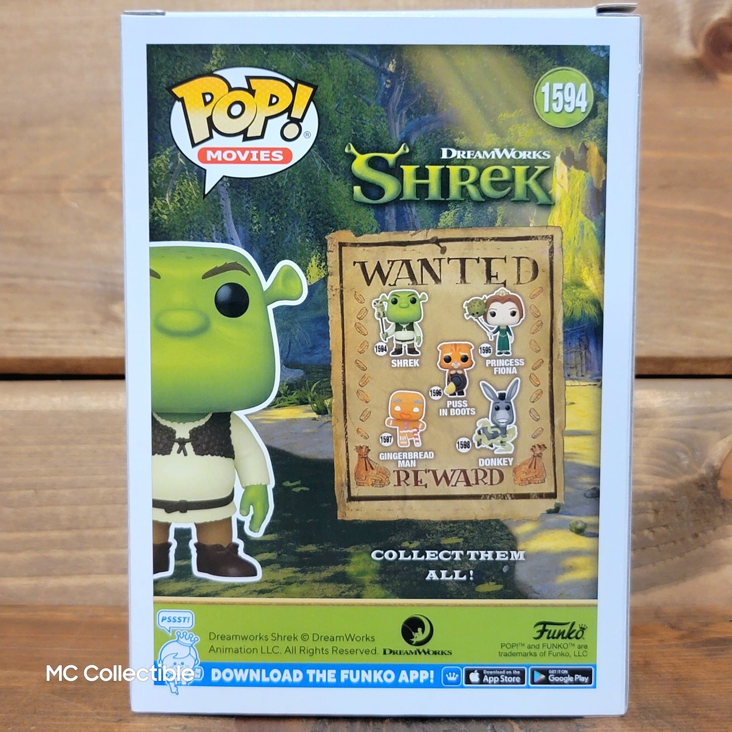 Shrek 1594 w/ Snake Balloon Dreamworks 30th Anniversary Funko Pop! Vinyl Figure