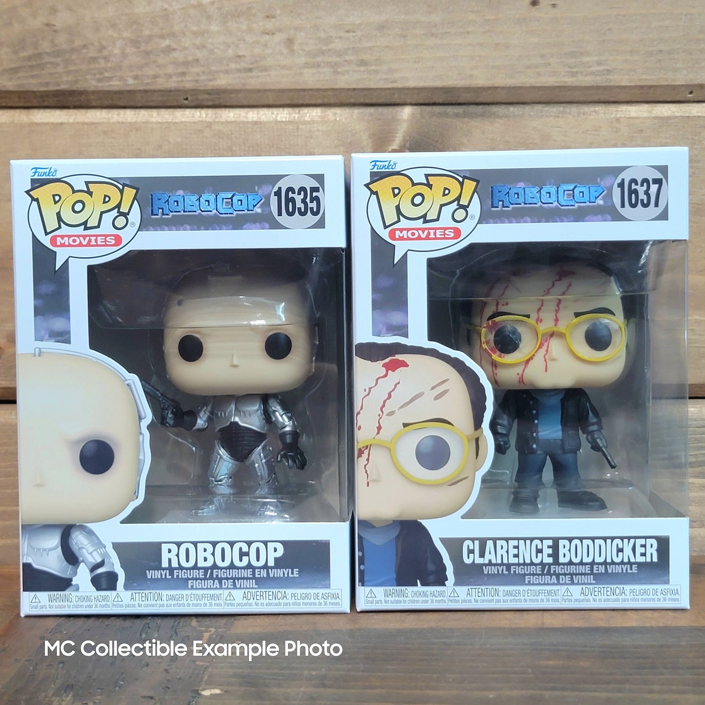 RoboCop 1635 & Clarence Boddicker 1637 Movies Funko Pop Vinyl Figures Set