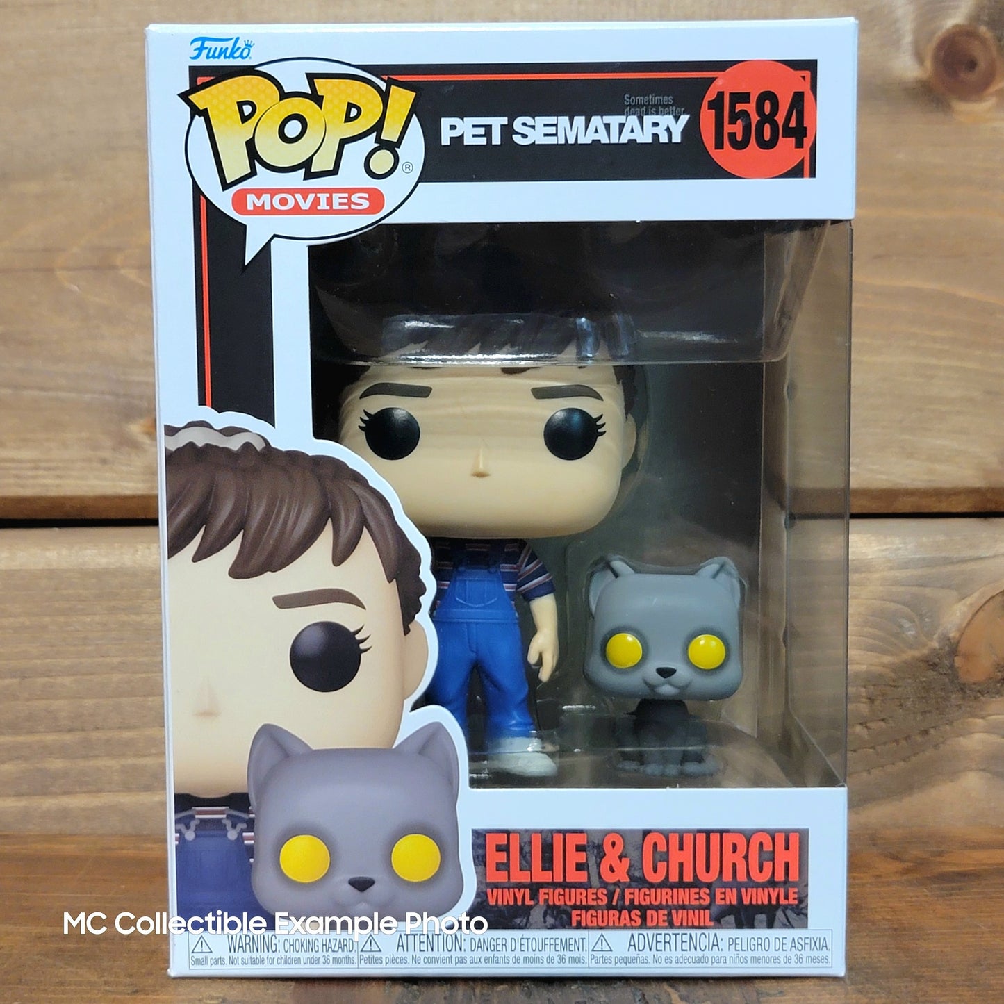 Pet Sematary Ellie 1584, Victor 1586, Gage Creed 1585 Funko Pop Vinyl Figure 3pk