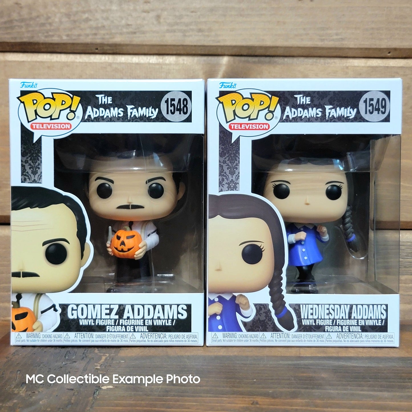 The Addams Family Wednesday Gomez Addams 1548, 1549 Funko Pop Vinyl Figure 2pack