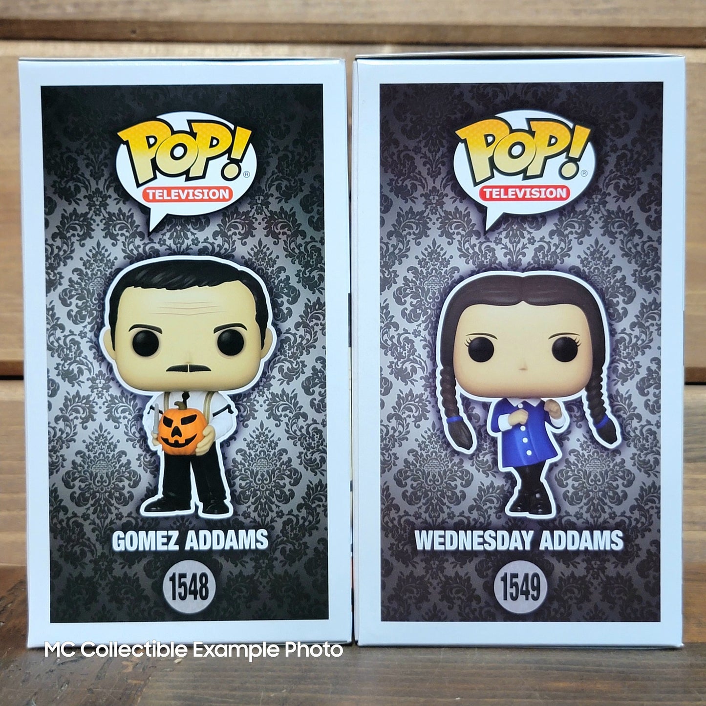 The Addams Family Wednesday Gomez Addams 1548, 1549 Funko Pop Vinyl Figure 2pack