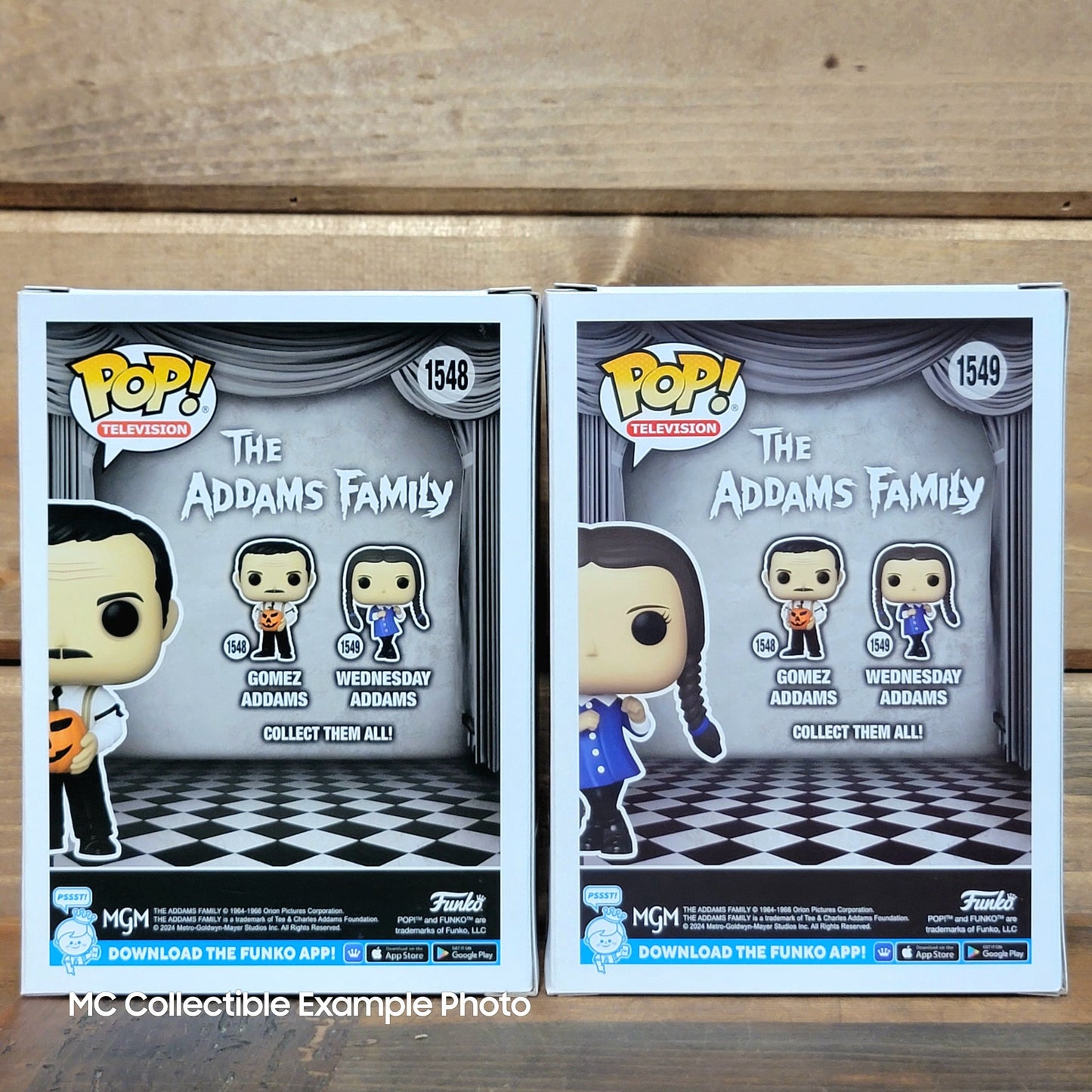 The Addams Family Wednesday Gomez Addams 1548, 1549 Funko Pop Vinyl Figure 2pack