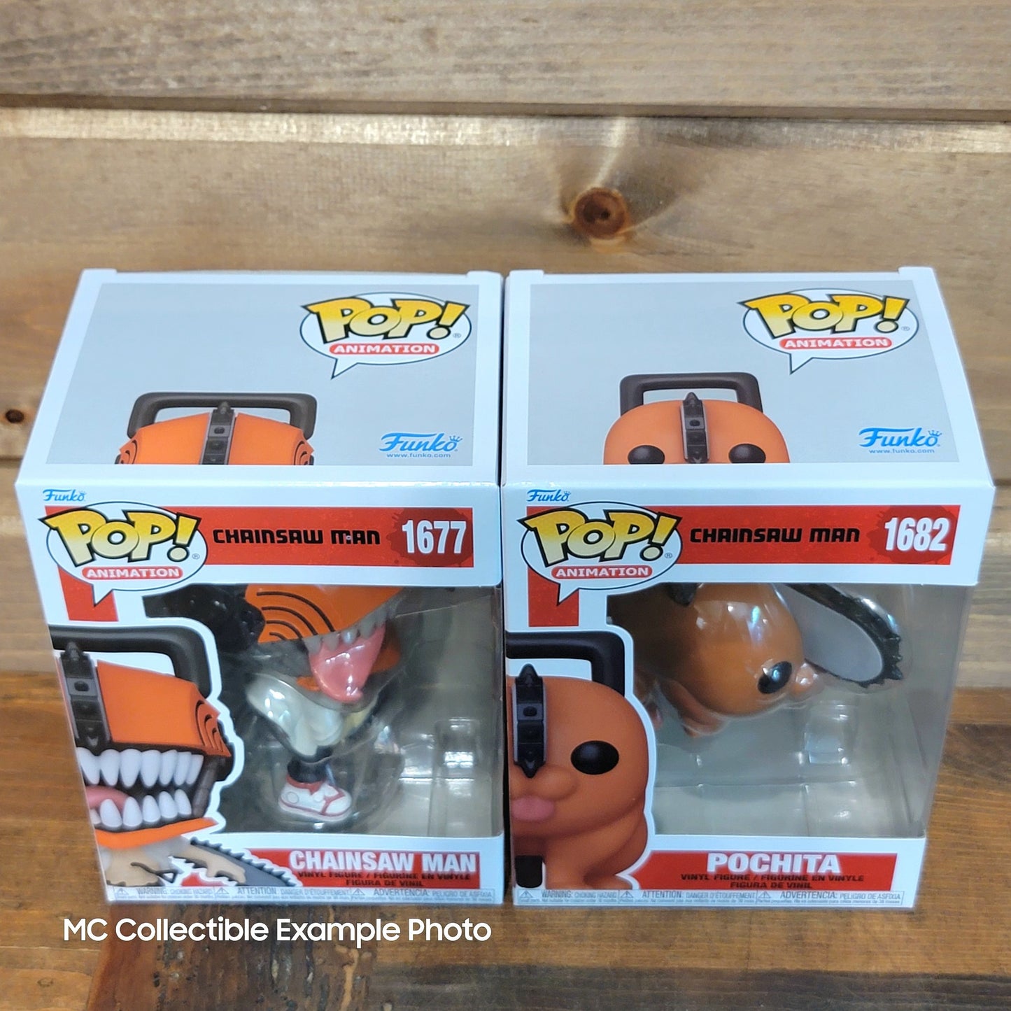 Chainsaw Man 1677 & Pochita 1682 Funko Pop Vinyl Figure