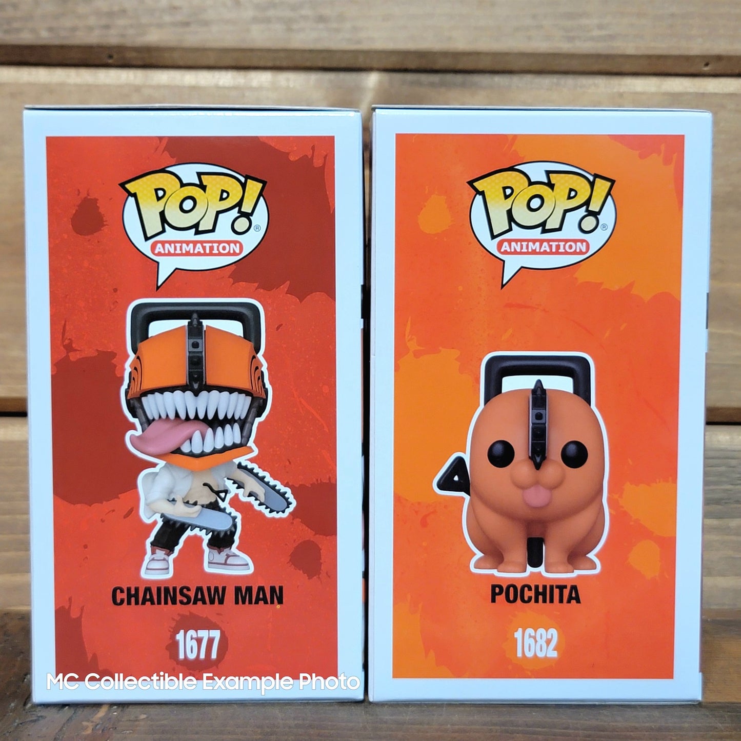 Chainsaw Man 1677 & Pochita 1682 Funko Pop Vinyl Figure