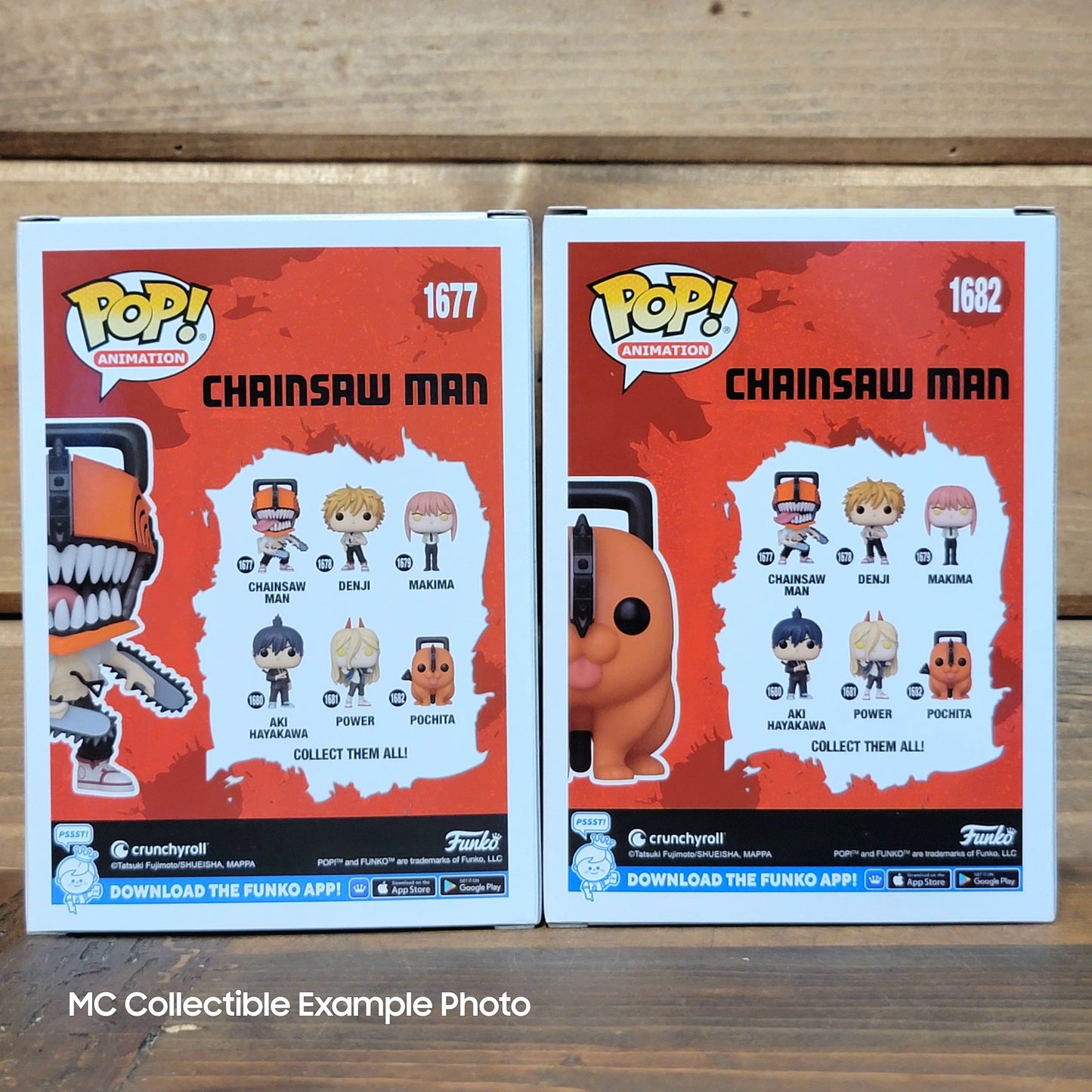 Chainsaw Man 1677 & Pochita 1682 Funko Pop Vinyl Figure