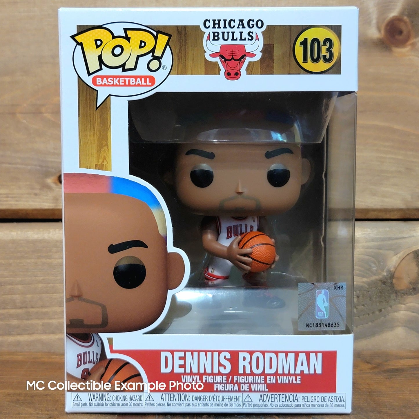 NBA Legends Dennis Rodman (Bulls Home) 103  Funko Pop Vinyl Figure 2024 Restock