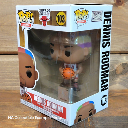 NBA Legends Dennis Rodman (Bulls Home) 103  Funko Pop Vinyl Figure 2024 Restock