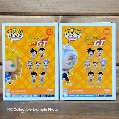 Dragon Ball GT Super Saiyan 3 Goku & Baby Funko Pop Vinyl Figures EE Exclusives