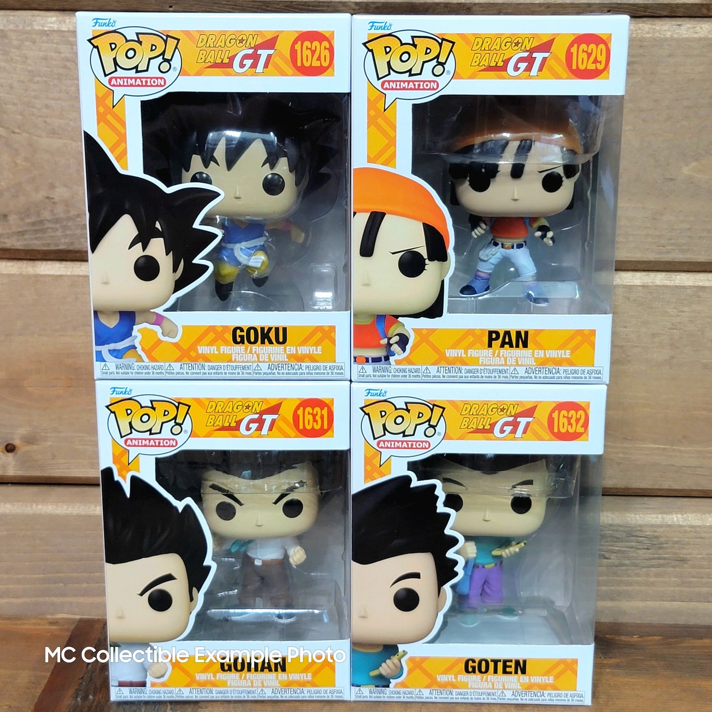 Dragon Ball GT Goku 1626 Gohan 1631 Goten 1632 Pan 1629 Funko Pop Vinyl Figures