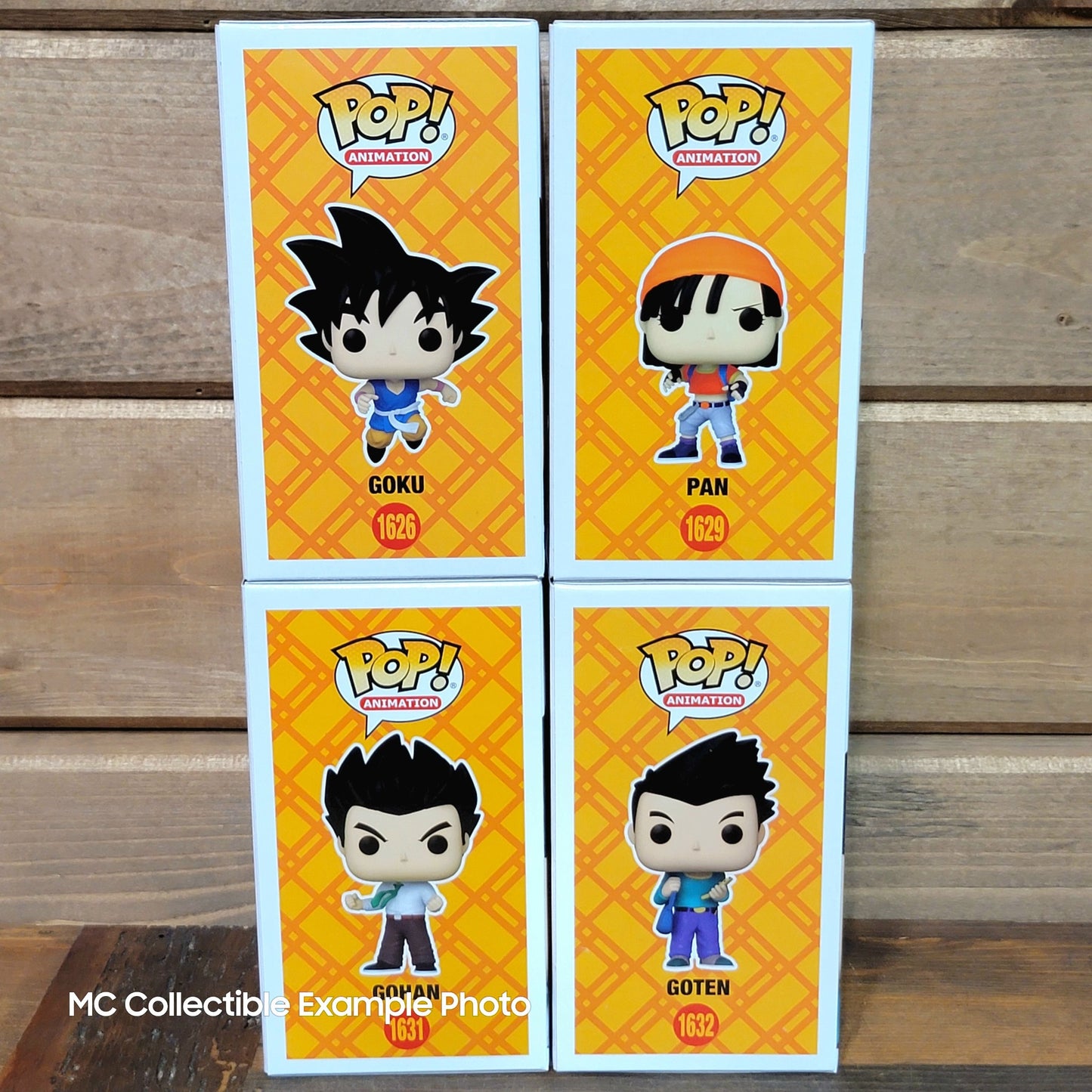 Dragon Ball GT Goku 1626 Gohan 1631 Goten 1632 Pan 1629 Funko Pop Vinyl Figures