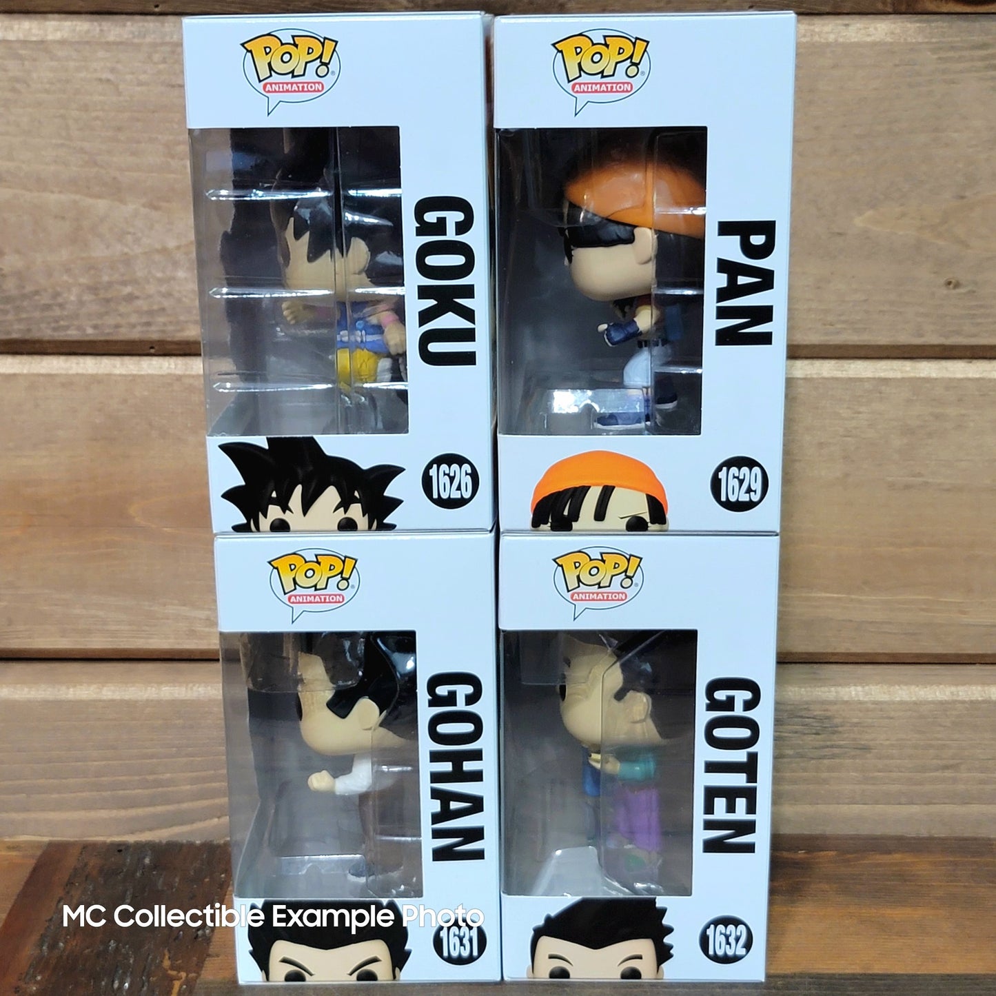 Dragon Ball GT Goku 1626 Gohan 1631 Goten 1632 Pan 1629 Funko Pop Vinyl Figures