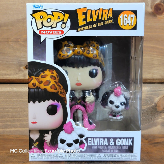 Elvira and Gonk 1647 Horror Funko Pop Vinyl Figure and Buddy