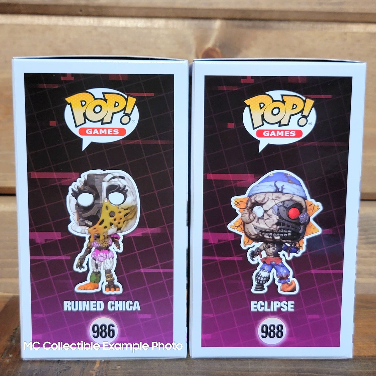 Five Nights at Freddy's Security Breach Ruin Eclipse & Chica Funko Pop Vinyl Set