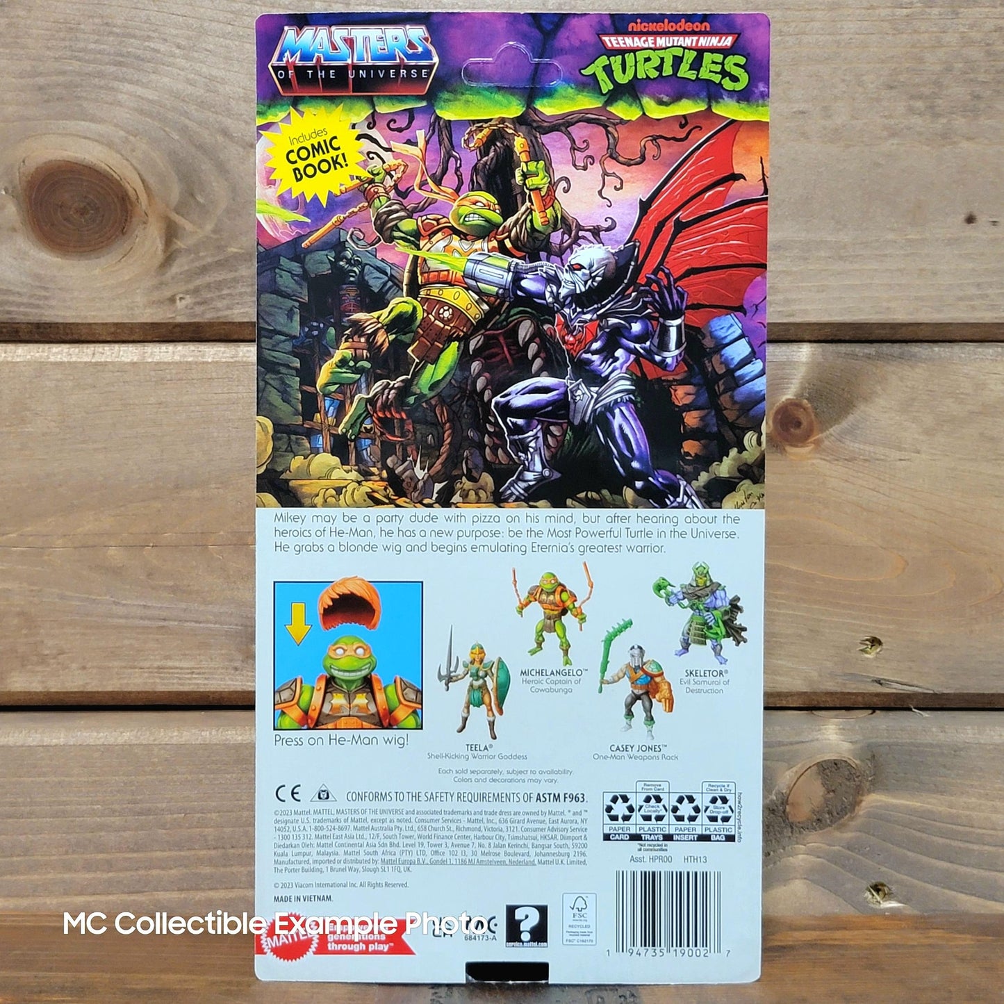 Michelangelo Turtles of Grayskull TMNT MOTU Origins 6 in Action Figure Unpunched