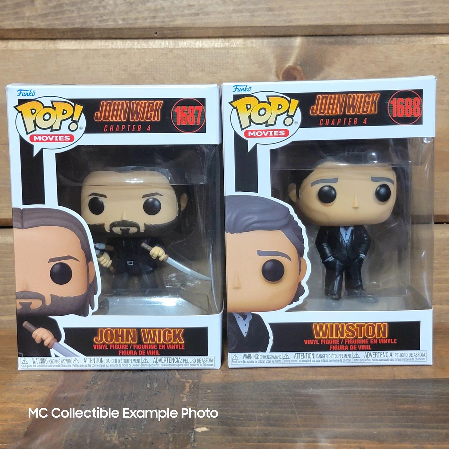 John Wick 1687 & Winston 1688 John Wick Chapter 4 Funko Pop Vinyl Figure